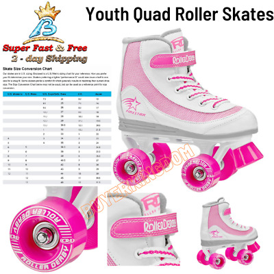 Roller Derby Skates Youth Girls Roller Skates Size 1 Size 13 Skating Outdoor 
