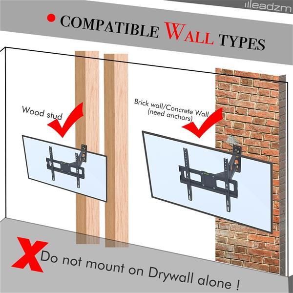 32-65" Single Pendulum Small Base TV Stand Tmxd-103 Bearing 35KG / VESE400*400