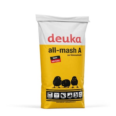 (1,00€/kg) Deuka All-Mash A Mehl mit Cocc. 25 kg Kükenaufzucht Kükenfutter