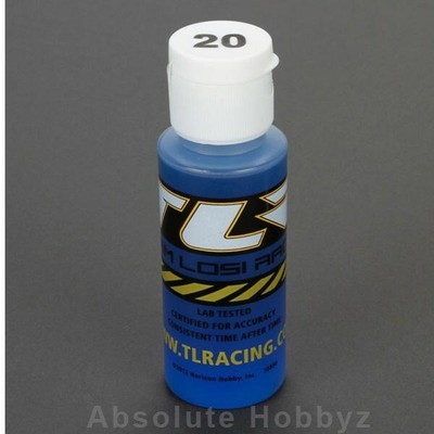 Team Losi Racing Silicone Shock Oil, 20 wt, 2 oz - TLR74002