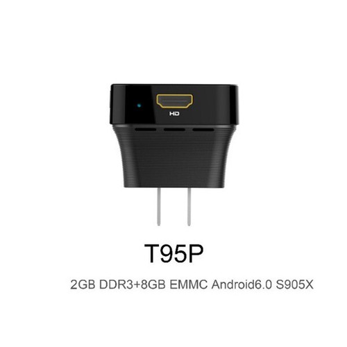 T95P 4K 8GB Quad Core WiFi Android TV Box Set Power Plug+Backlight Keyboard