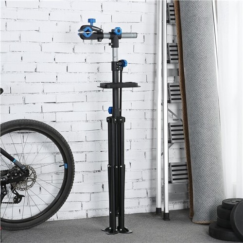 Portable Mechanic Bike Repair Stand Floor Workstands Adjustable Bike Stand Rack