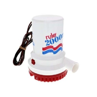 Rule 10 Non Automatic Bilge Pump 2000 GPH 12 Volt New Boat Marine Yacht