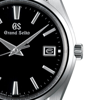 Pre-owned Grand Seiko Heritage Collection Sbgp011 Black Analog Quartz Men Watch In Box