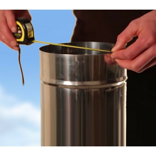 Chimney Fan Fireplace Barbecue Exhaust Fan Round Flue for BBQ 20cm / 8" 110Volt