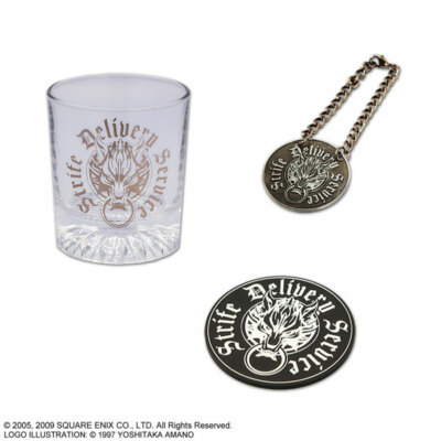 Final Fantasy VII Official Advent Children Glass & Coaster Set 