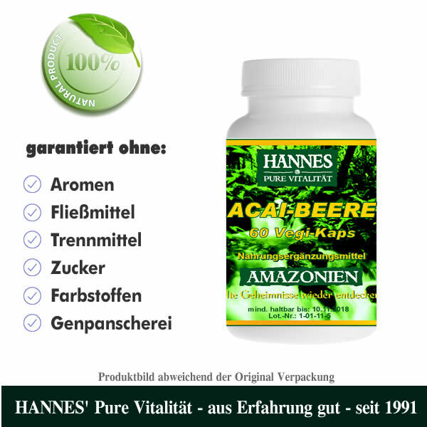 Acai Beere Vegi-Kaps - Beste HANNES' Qualität