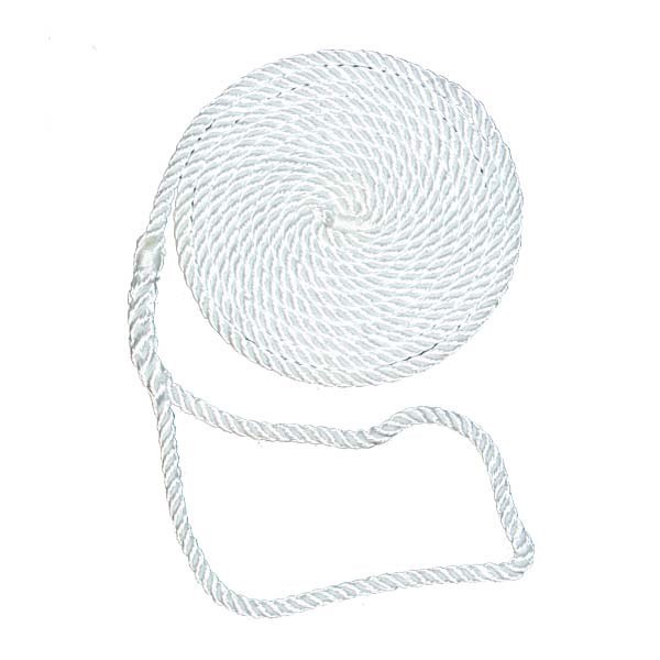 Aamstrand 27600 Anchor Line 3 Strand Twisted Nylon White 3//8/" 200/'