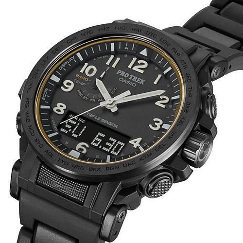 Pre-owned Casio Prw-51fc-1jf [pro Trek Eco-materials Radio Wave Solar Model]