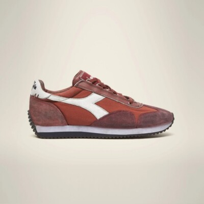 

DIADORA HERITAGE EQUIPE H Dirty Stone Wash Ages Burgundy Original New Collezio