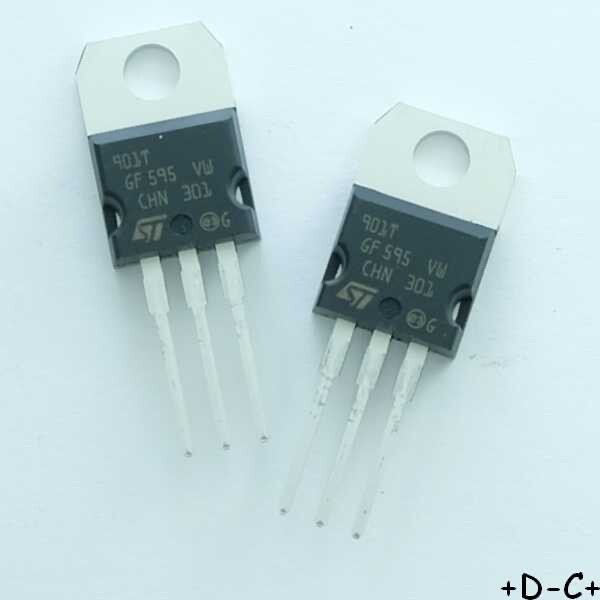 St901t Transistor Darlington Npn 350v 4a 100w To-220ab Stm Rohs (Lot De 2)