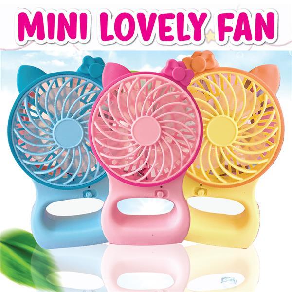 Ventilatore Mini Portatile Ricaricabile Da Viaggio Ufficio Lovely Small Fan dfh