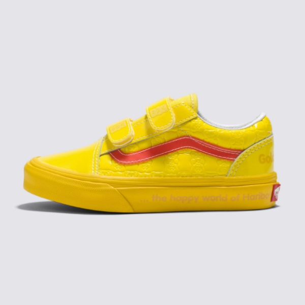 Детская обувь Vans X HARIBO Old Skool с крючками и петлями, желтая - VN0A38HDBK2