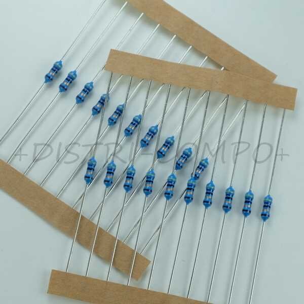 Resistance 1mohm Metal 0w6 1% 250v Yageo 0207 Rohs (Lot De 20)