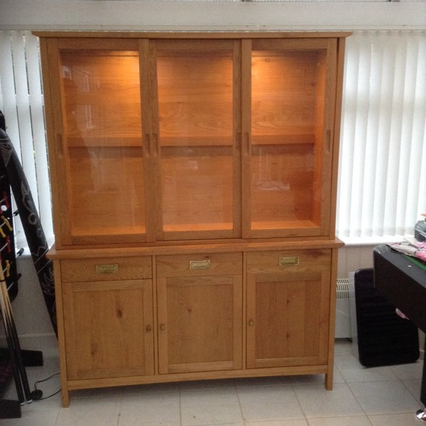 Oak wall unit / sideboard in Swineshead, Lincolnshire Gumtree