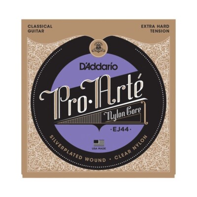 D'Addario EJ44 Pro-Arte Extra Hard Tension Silver Classical Guitar Strings Nylon