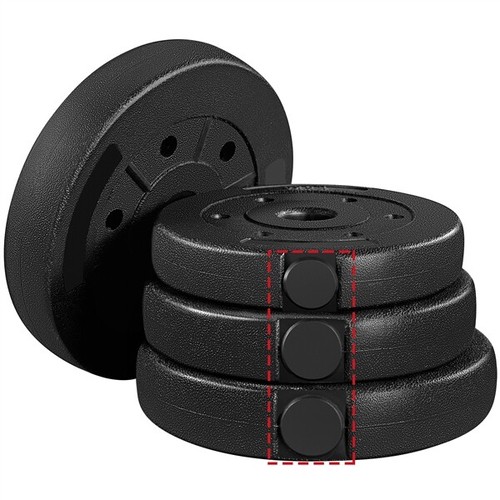 Dumbbell Weight Set 66 LB Adjustable Cap Gym Home Barbell Plates Body Workout