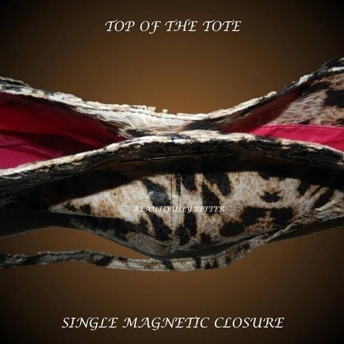 BABYLISS LEOPARD / CHEETAH HAIR STRAIGHTENER/FLAT IRON/BLOW DRYER TOTE BAG PURSE