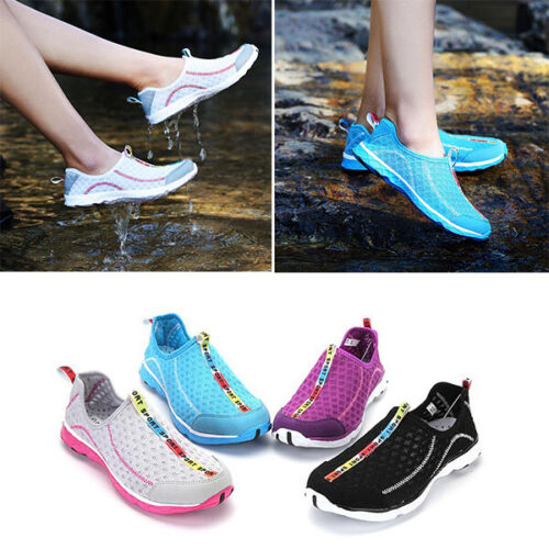 Herren Damen Wasserschuhe Aquaschuhe Schwimmschuhe Strandschuhe Atmungsaktiv DE