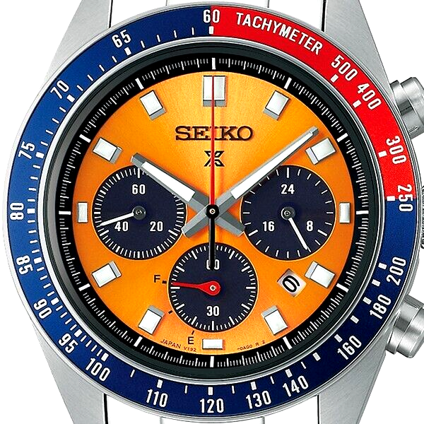 Pre-owned Seiko Pre-order  Prospex Sbdl117 Speedtimer Solar Chronograph Date Orange 2024