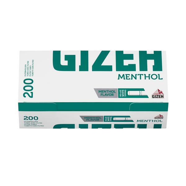 2000 Stück GIZEH Menthol Tip (10 x 200) Zigarettenhülsen Filterhülsen Hülsen
