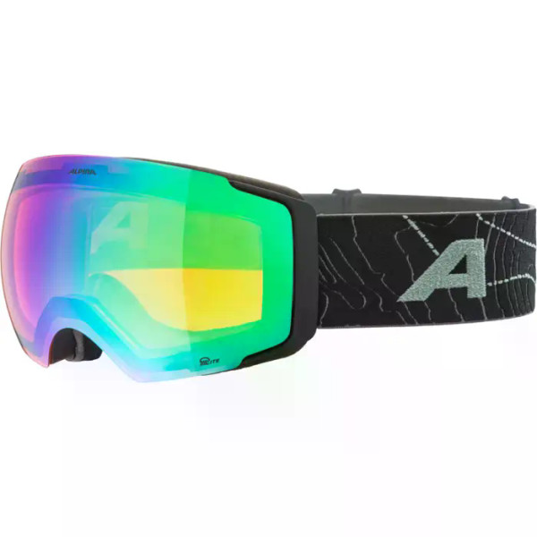 Alpina FALERA MAG QLITE blackgreen  grün Herren Damen Skibrille Kunststoff Mono
