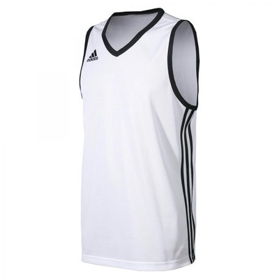 adidas Commander Jersey Kinder Tank Top Basketball Trikot Weiß Teambekleidung 