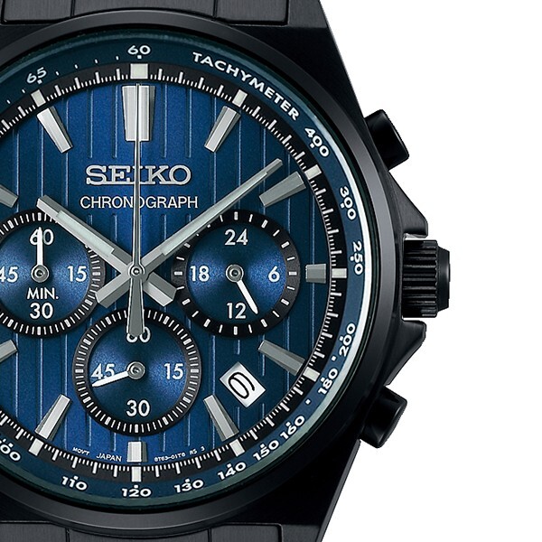 Pre-owned Seiko Selection S Series 8t Chrono Sbtr035 Men's Watch Quartz Chronograph Blue