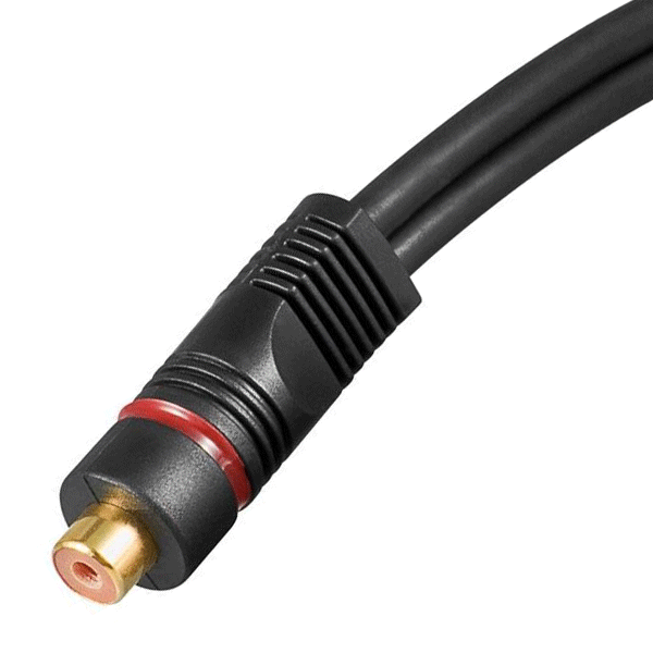 Y-Kabel Y Adapter Verteiler Weiche Subwooferkabel Cinch Chinch RCA Kabel, 20cm
