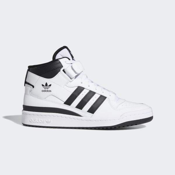 

Adidas Forum Mid White Black FY7939 Мужская обувь Кроссовки, adidas Forum Mid