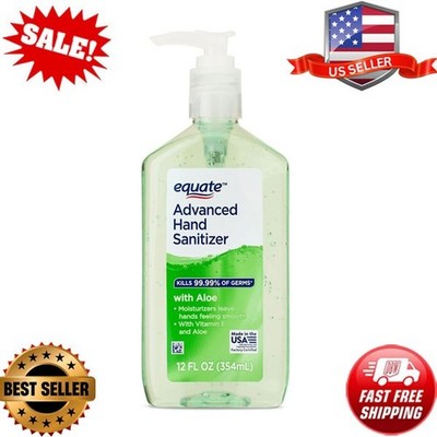 Equate Advanced Hand Sanitizer with Aloe, 12 fl oz
