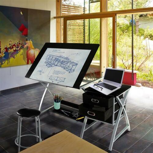 Topeakmart Adjustable Drafting Table Drawing Table Drawing Desk For
