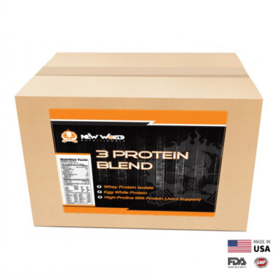 3lb Bulk Bio-Engineered 3 PROTEIN BLEND Factory Direct VANILLA
