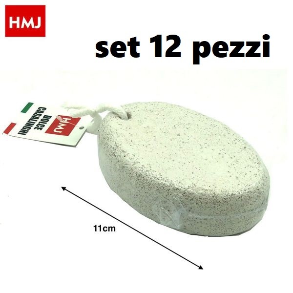 Set 12 Pezzi Pietra Pomice Bianca Naturale Cura Piedi Calli Chiropodia hmj