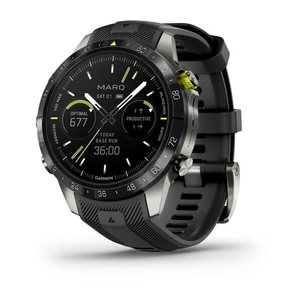 New Garmin 010-02648-40 Marq Athlete Gen 2 Modern Tool Watch Fitness Smartwatch