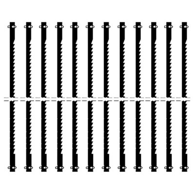 Proxxon Standard-Grobschnitt-Sägeblätter 28741 Querstift 127 mm Dekupiersäge 12x