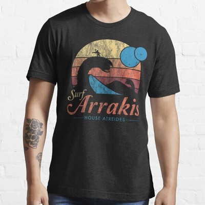 Visit Arrakis Vintage Distressed Surf Dune Sci Fi Essential T-Shirt