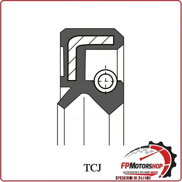 ANELLO DI TENUTA PARAOLIO GUARNIZIONE MOTORE TCJ 37X25X6 VITON ARIETE P/353