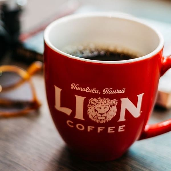 CHOCOLATE MACADAMIA Nut 10oz Ground Coffee Lion Hawaii APG BB 11/24 Indulgent