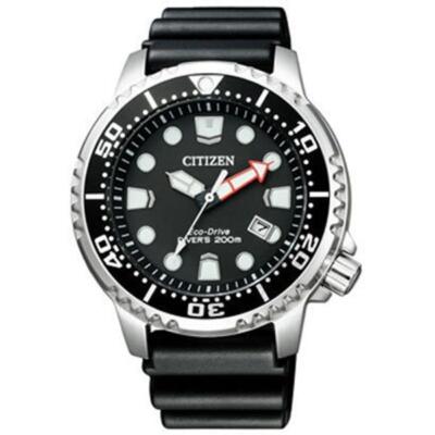 Pre-owned Citizen Promaster Bn0156-05e Global Marine Eco-drive Solar Diver Men Watch