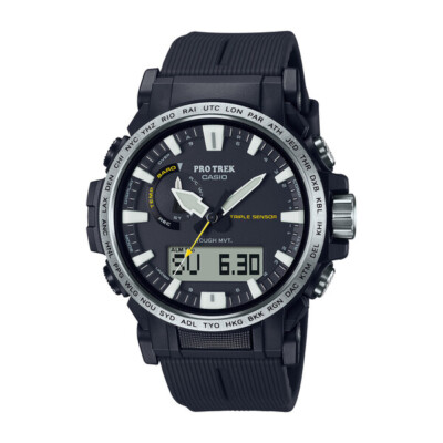 Pre-owned Casio Pro Trek Climber Line Prw-61-1ajf Men's Watch Solar Atomic Radio Outdoor