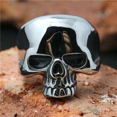 James Hatfield Skull Head Ring Stainless Steel Cliff Burton Top Quality Metal
