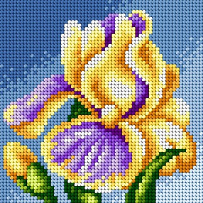 Orchidea Needlepoint canvas for halfstitch without yarn Iris