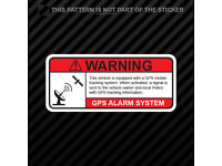 Boat GPS Anti Theft Security Warning Alarm Sticker Marine Dash Decal Kayak Sup