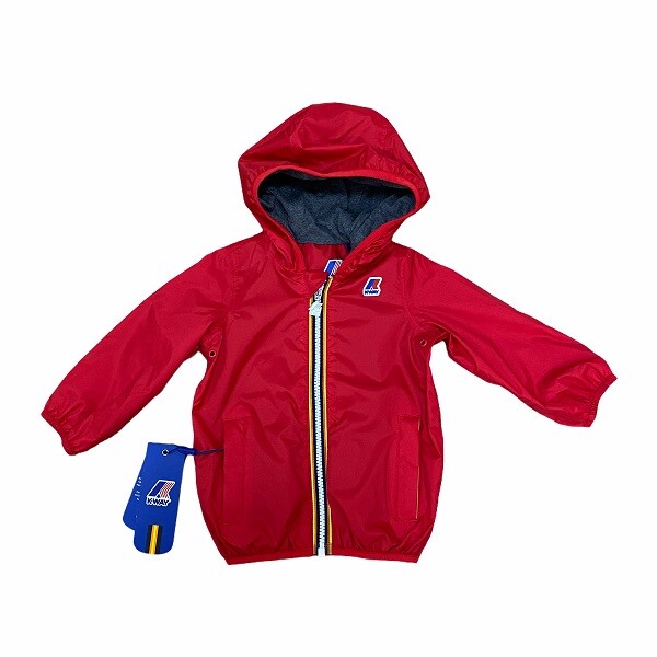 

K-Way Jacket Newborn Kway Jaques Nylon Jersey Красный Водонепроницаемый 12-18 Месяцев