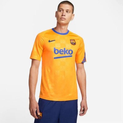 Nike FC Barcelona 2021 Pre-Match Warmup Jersey Mens Size XL DH7688-837