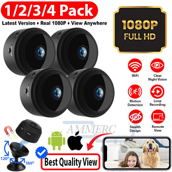 Mini Wireless Hidden Camera 1080P WiFi IP Home Security DVR Night Vision HD USB