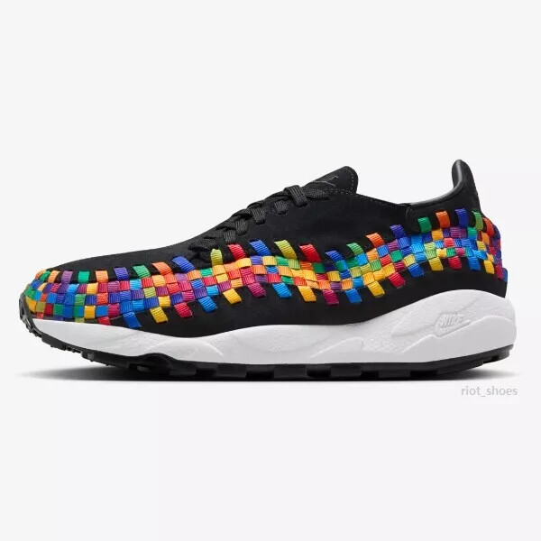 Pre-owned Nike Wmns Air Footscape Woven Black Multi-color Fb1959-002 Women's Size In Multicolor