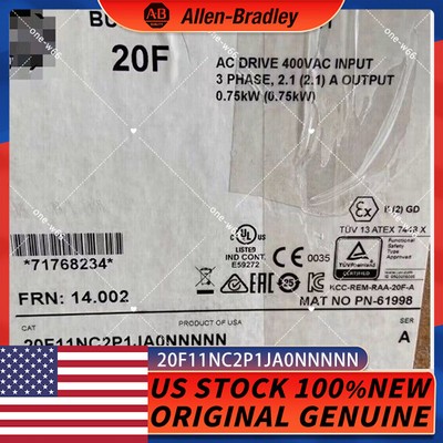 Allen-Bradley 20F11NC2P1JA0NNNNN PowerFlex 753 AC Drive Air Cooled New Sealed
