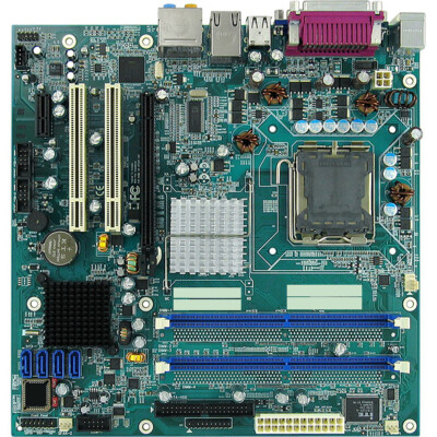 Intel DSUB PCIe x16 2x PCI 4x SATA IDE LAN 945G PS2 LGA775 Micro ATX Motherboard